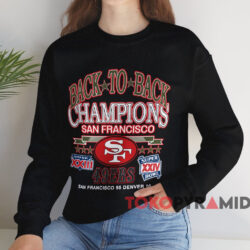San Francisco 49ers Back To Back T-shirt 4 San Francisco 49ers Back To Back T shirt Black Sweatshirt