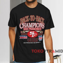 San Francisco 49ers Back To Back T shirt Black T shirt