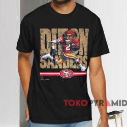 San Francisco 49ers Deion Sanders Caricature T shirt Black T shirt
