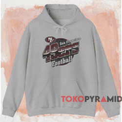 San Francisco 49ers Football T-shirt 2 San Francisco 49ers Football T shirt Grey Hoodie