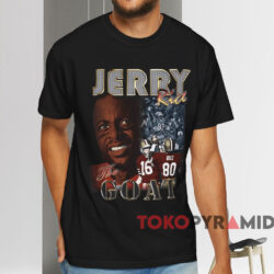 San Francisco 49ers Jerry Rice The Goat T shirt Black T shirt