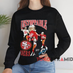 San Francisco 49ers Joe Montana Unstoppable T-shirt 3 San Francisco 49ers Joe Montana Unstoppable T shirt Black Sweatshirt