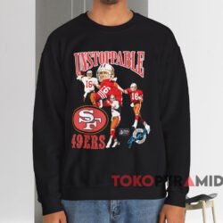 San Francisco 49ers Joe Montana Unstoppable T-shirt 4 San Francisco 49ers Joe Montana Unstoppable T shirt Black Sweatshirt