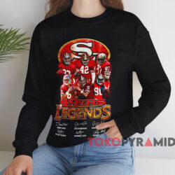 San Francisco 49ers Legends Signatures T-shirt 4 San Francisco 49ers Legends Signatures T shirt Black Sweatshirt
