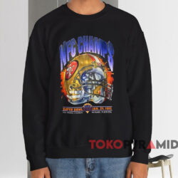 San Francisco 49ers NFC Champs 1995 Super Bowl T-shirt 4 San Francisco 49ers Nfc Champs 1995 Super Bowl T shirt Black Sweatshirt