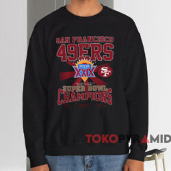 San Francisco 49ers Super Bowl Champions T-shirt 4 San Francisco 49ers Super Bowl Champions T shirt Black Sweatshirt