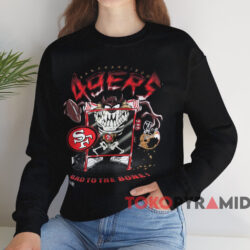 San Francisco 49ers Taz Bad To The Bone T-shirt 4 San Francisco 49ers Taz Bad To The Bone T shirt Black Sweatshirt