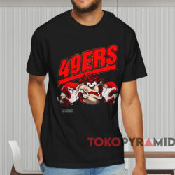 San Francisco 49ers Tazmania T shirt Black T shirt