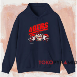 San Francisco 49ers Tazmania T-shirt 2 San Francisco 49ers Tazmania T shirt Navy Hoodie