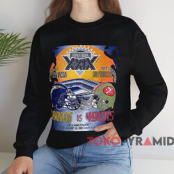 San Francisco 49ers VS San Diego Chargers Super Bowl T-shirt 3 San Francisco 49ers Vs San Diego Chargers Super Bowl T shirt Black Sweatshirt