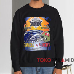 San Francisco 49ers VS San Diego Chargers Super Bowl T-shirt 4 San Francisco 49ers Vs San Diego Chargers Super Bowl T shirt Black Sweatshirt