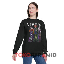 Sanderson Sisters Hocus Pocus Vogue Halloween Shirt 4 Sanderson Sisters Hocus Pocus Vogue Halloween Black Sweatshirt