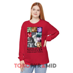 Santa Claus World Gift Tour Red Long sleeved