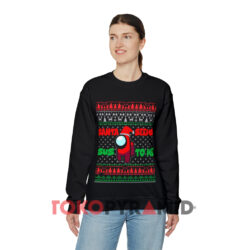 Santa Crew Sus To Me Impostor Christmas Black Sweatshirt