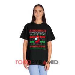 Santa Crew Sus To Me Impostor Christmas Black T shirt