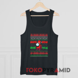 Santa Crew Sus To Me Impostor Christmas Black Tank Top