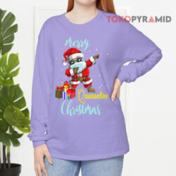 Santa Dabbing Merry Christmas Quarantine Sweatshirt 4 Santa Dabbing Merry Christmas Quarantine Long sleeved