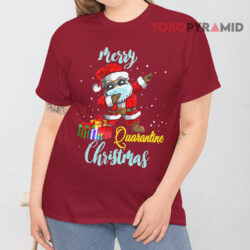 Santa Dabbing Merry Christmas Quarantine Sweatshirt 2 Santa Dabbing Merry Christmas Quarantine T shirt