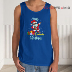 Santa Dabbing Merry Christmas Quarantine Sweatshirt 3 Santa Dabbing Merry Christmas Quarantine Tank Top