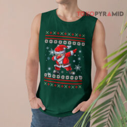 Santa Dabbing Ugly Christmas Sweatshirt 2 Santa Dabbing Ugly Christmas Tank Top