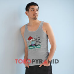 Santa Dr Fauci Merry Christmas Grey Tank Top