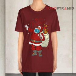 Santa Wearing Mask Quarantine Christmas T shirt