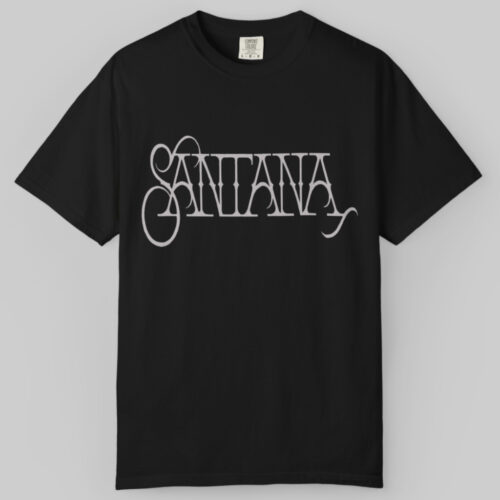 Santana Logo Rock N Roll Vintage T shirt