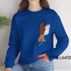 Scar and Mufasa in a Pocket T-shirt 4 Scar And Mufasa In A Pocket T shirt Blue Sweatshirt
