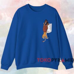 Scar and Mufasa in a Pocket T-shirt 3 Scar And Mufasa In A Pocket T shirt Blue Sweatshirt