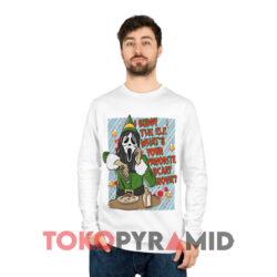 Buddy The Elf Shirt What's Your Favorite Scary Movie Christmas 4 Scary Buddy The Elf What's Your Favorite Scary Movie Christmas White Long sleeved