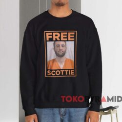 Scottie Scheffler Free Scottie MugShot Shirt 3 Scottie Scheffler Free Scottie Mugshot Shirt Black Sweatshirt