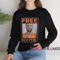 Scottie Scheffler Free Scottie MugShot Shirt 4 Scottie Scheffler Free Scottie Mugshot Shirt Black Sweatshirt