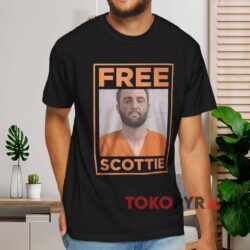 Scottie Scheffler Free Scottie Mugshot Shirt Black T shirt