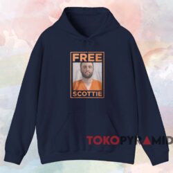 Scottie Scheffler Free Scottie MugShot Shirt 2 Scottie Scheffler Free Scottie Mugshot Shirt Navy Hoodie