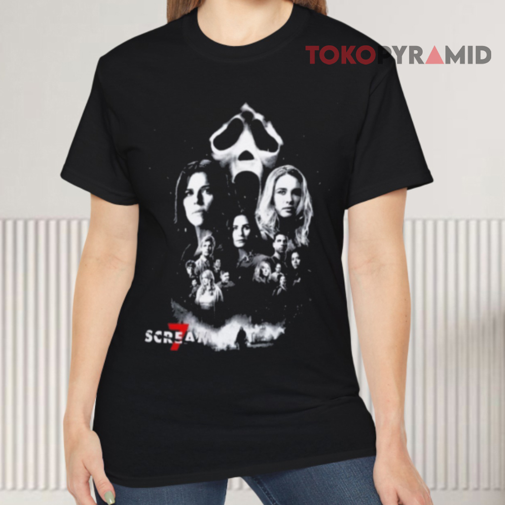 Scream 7 30th Anniversary Of Scream Kill Tour 2026 Black T shirt Scream 7 30th Anniversary Of Scream Kill Tour 2026 Black T shirt