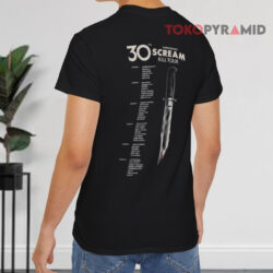 Scream 7 30th Anniversary of Scream Kill Tour Shirt 2 Scream 7 30th Anniversary Of Scream Kill Tour T shirt Back