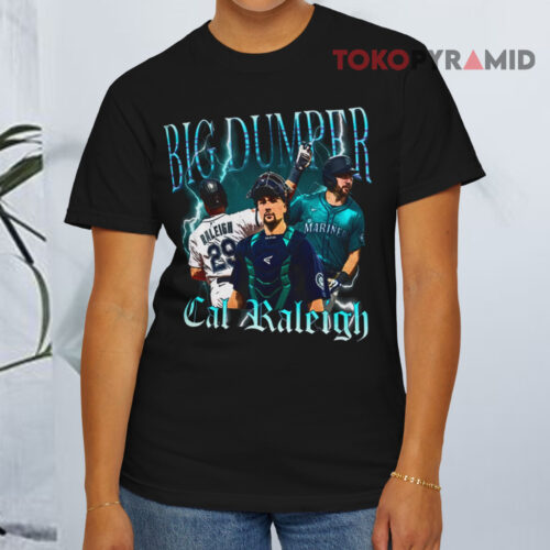 Seattle Cal Raleigh Big Dumper Vintage Black T shirt Seattle Cal Raleigh Big Dumper Vintage Black T shirt