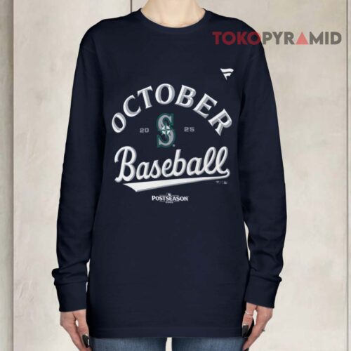 Seattle Mariners 2025 Mlb Postseason Long sleeved Seattle Mariners 2025 Mlb Postseason Long sleeved