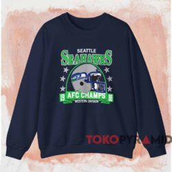 Seattle Seahawks 1988 Afc Champs Western Division Shirt Navy Sweatshirt