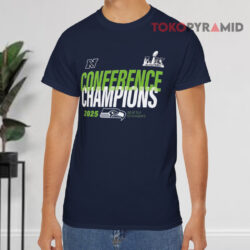 Seattle Seahawks 2025 NFC Conference Champions Shirt 4 Seattle Seahawks 2025 Nfc Conference Champions Navy T shirt