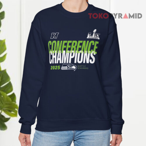 Seattle Seahawks 2025 Nfc Conference Champions Sweatshirt Seattle Seahawks 2025 Nfc Conference Champions Sweatshirt
