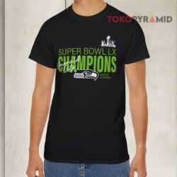 Seattle Seahawks Autograph Signing Super Bowl Lx Champions T shirt Front