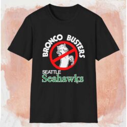 Seattle Seahawks Bronco Busters Shirt Black T shirt