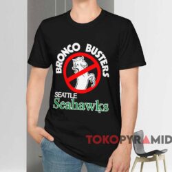 Seattle Seahawks Bronco Busters Shirt Black T shirt