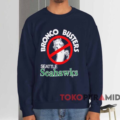 Seattle Seahawks Bronco Busters Shirt Navy Sweatshirt