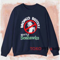 Seattle Seahawks Bronco Busters Shirt Navy Sweatshirt