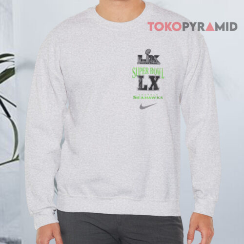 Seattle Seahawks Emerald City Football Super Bowl Lx Champions Sweatshirt Front