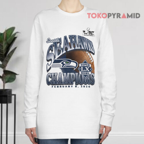 Seattle Seahawks Historic Win Super Bowl Champions Long sleeved
