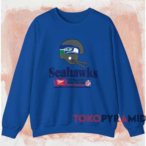 Seattle Seahawks Miller High Life Nfl Shirt Blue Sweatshirt
