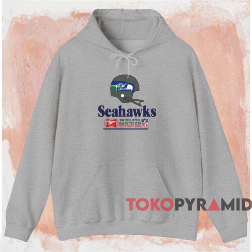 Seattle Seahawks Miller High Life Nfl Shirt Grey Hoodie